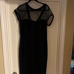Maggy London Illusion Mesh Dress - Size 16